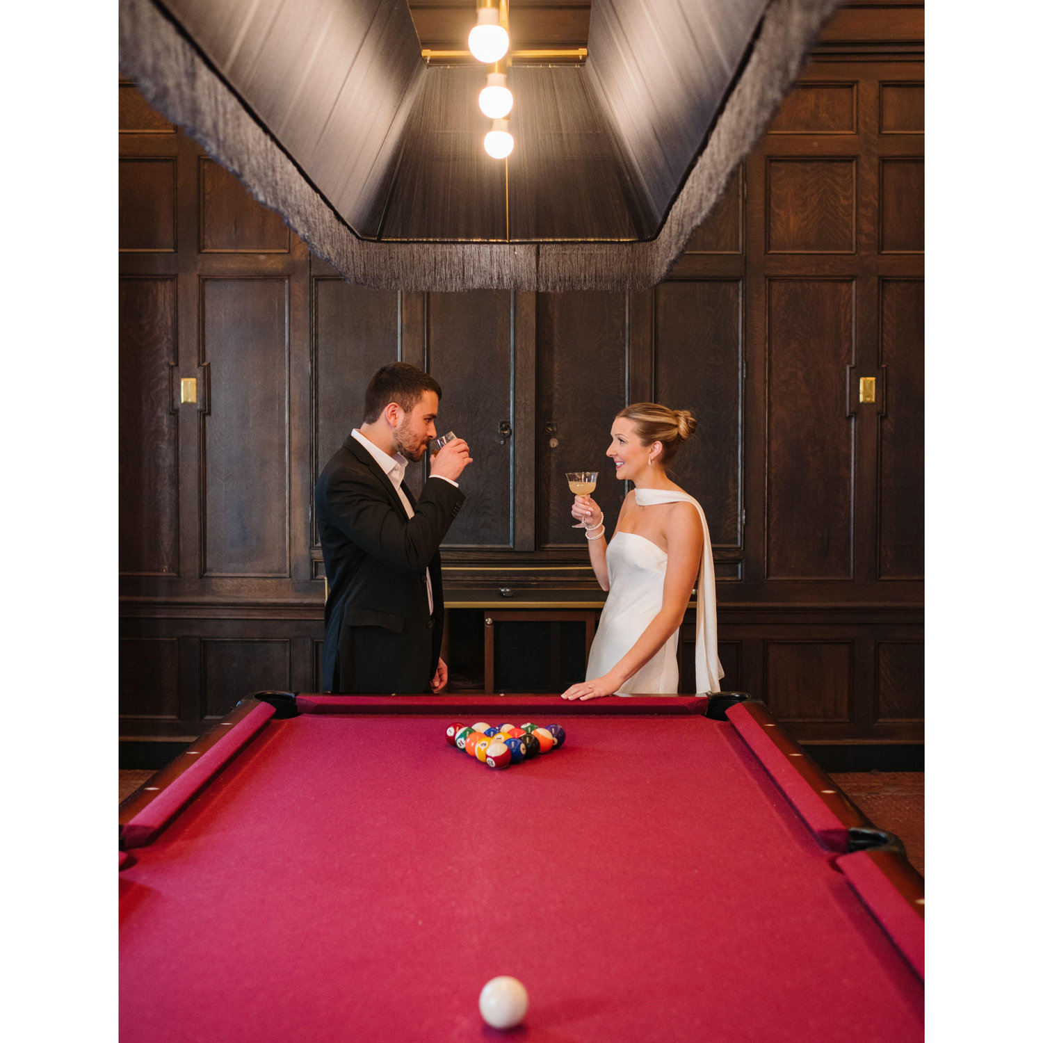 3/11/25 Engagement Photos - Fun fact Megan just learned how to play pool this year so this felt right