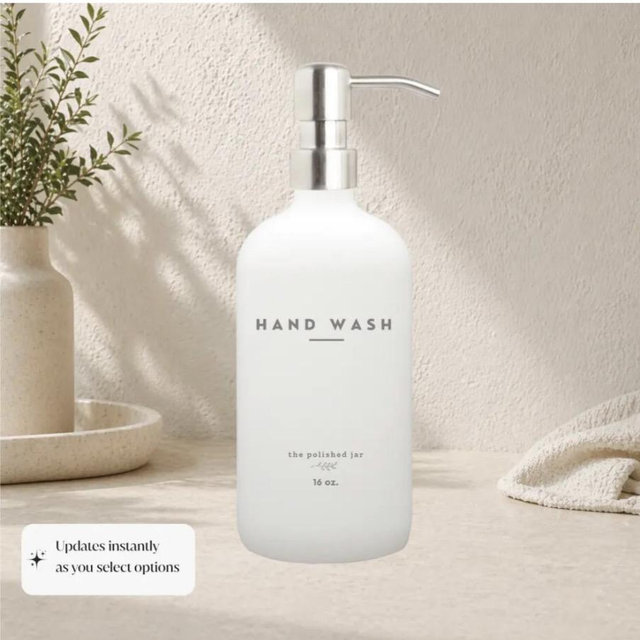 Polished Jar Soap Dispensers