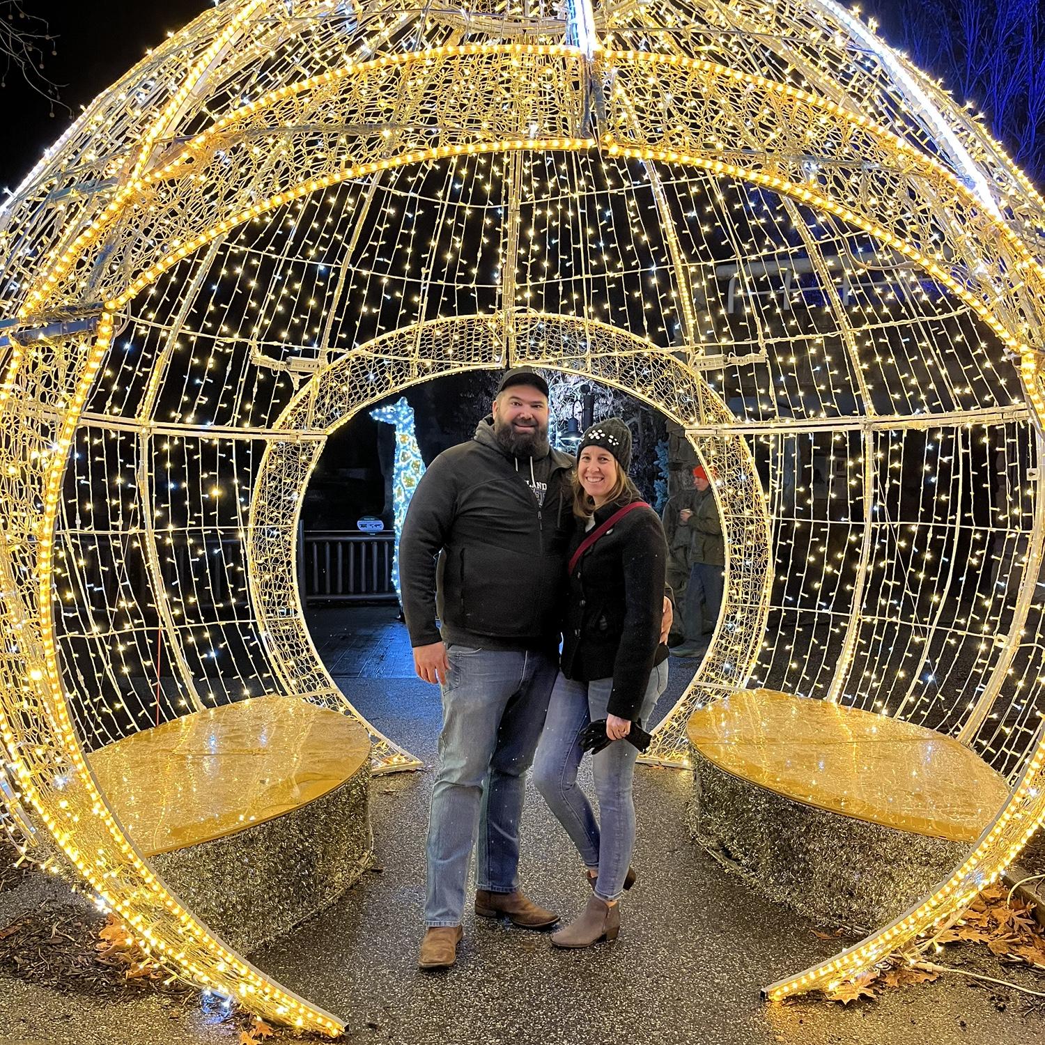 Our most recent Cleveland Zoo lights photo