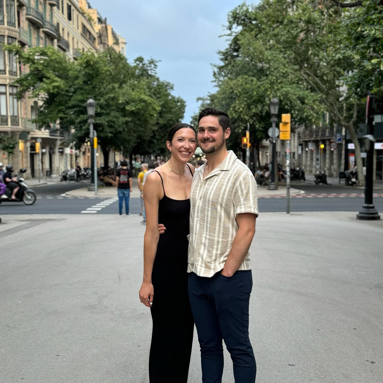 Garrett and Jenny in Barcelona