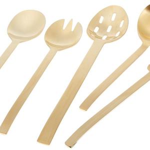 Pickard China - Herdmar Spiga 5-Piece Serving Set, Gold Matte Finish