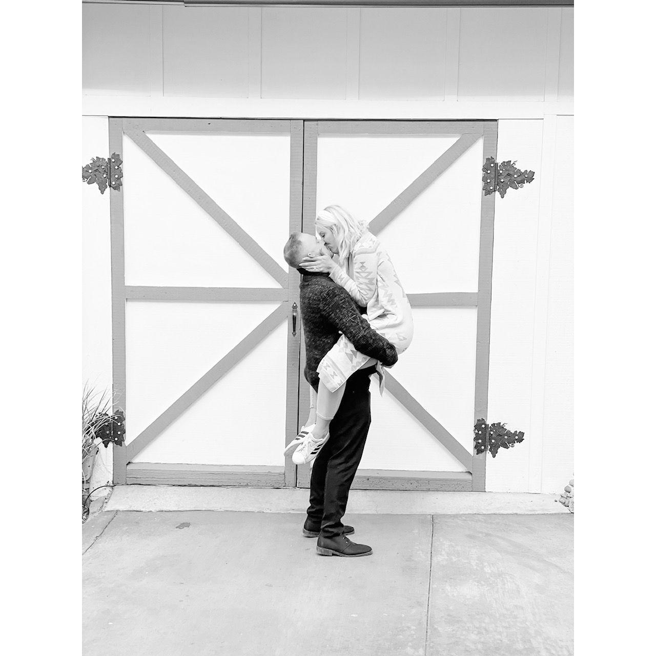 After Kelsey said "yes" to Eric for the rest of their lives.