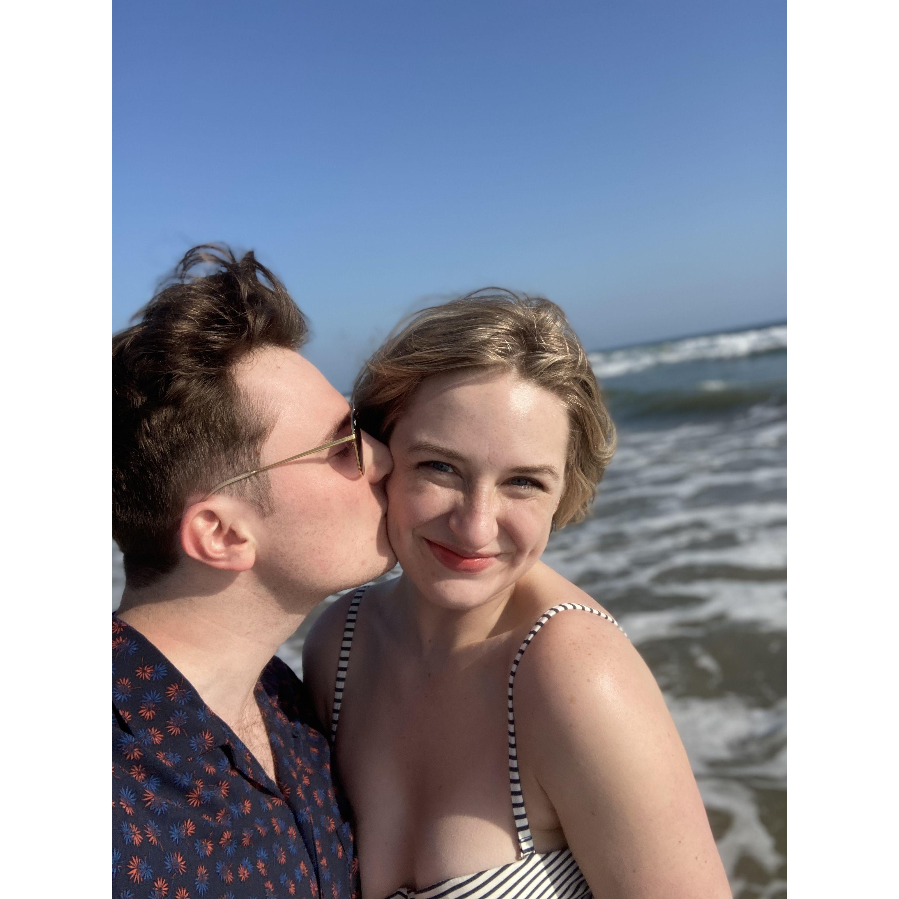 Darcy's first time at the California coastline, Brandon's home. 5/8/21