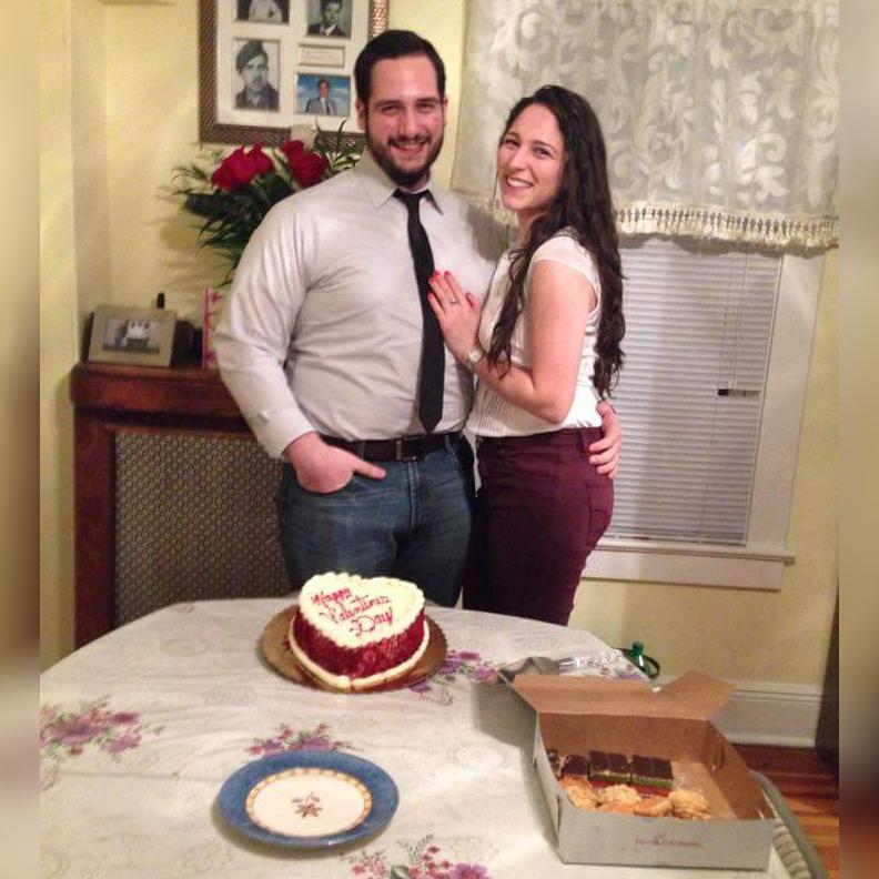 Celebrating our first Valentine's Day together. New Rochelle, 2015