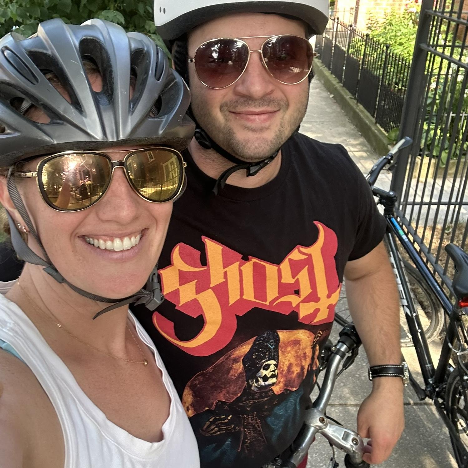 Biking to a brewery, AKA “working out”