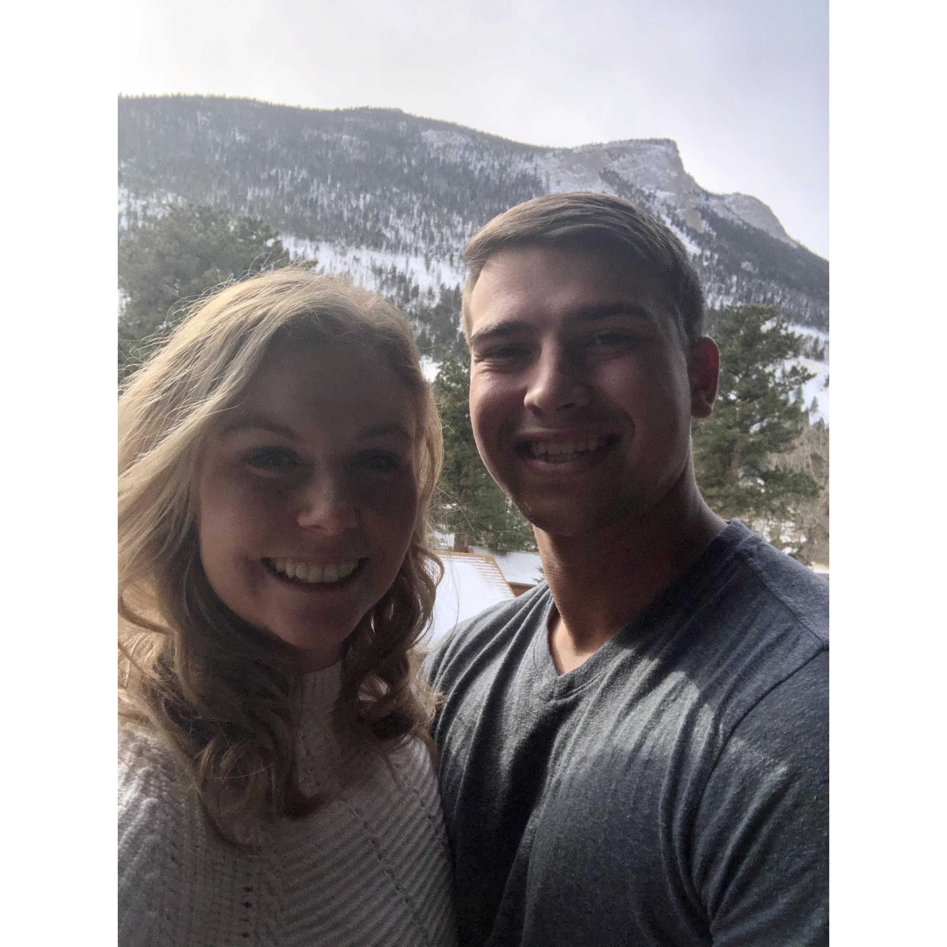 First trip just the two of us in Estes Park, CO - December 2019