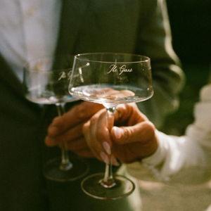 Personalized Champagne Coupe Glasses - Set of 2