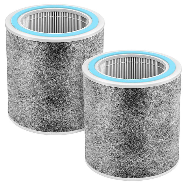 2 Pack HP102 Replacement Filter, Compatible with Shark HP102 & Shark HC452, True HEPA for 99.97% of Particles, Compare Part #HE1FKPET, HE1FKBAS