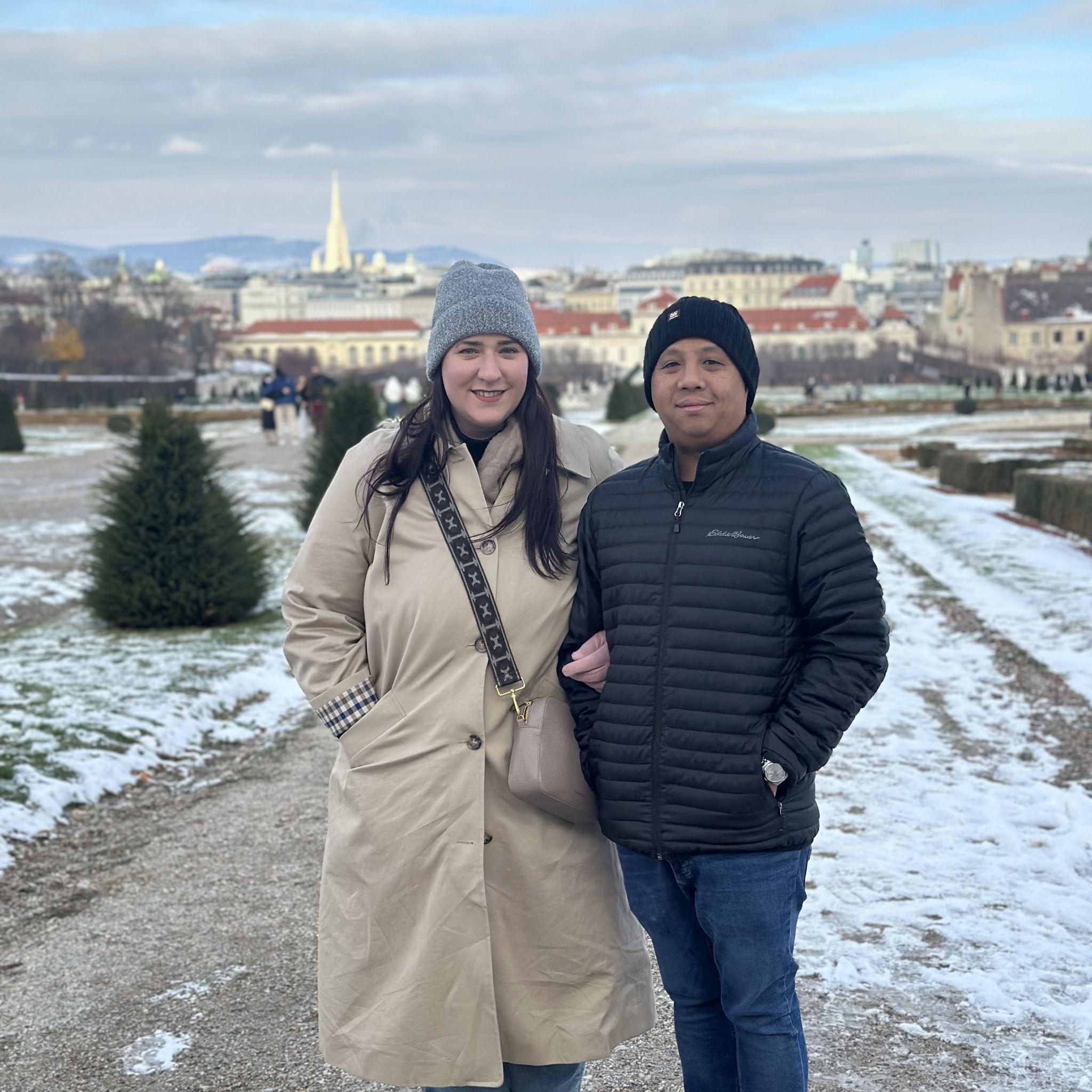 In Vienna, Austria at the famous Belvedere Palace - November, 2025