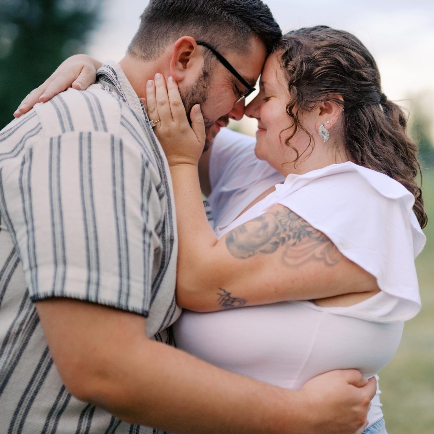 Engagement photos where we had our first date