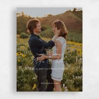 White Wedding Save the Date - Rieden Photo