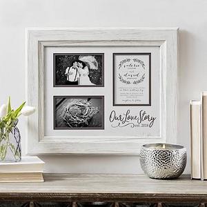 Our Love Story Wedding Invitation Collage Frame