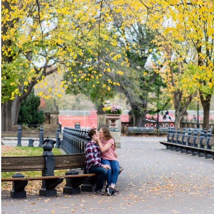 Just enjoying kissing my fiancé in Central Park! November 7th, 2019.