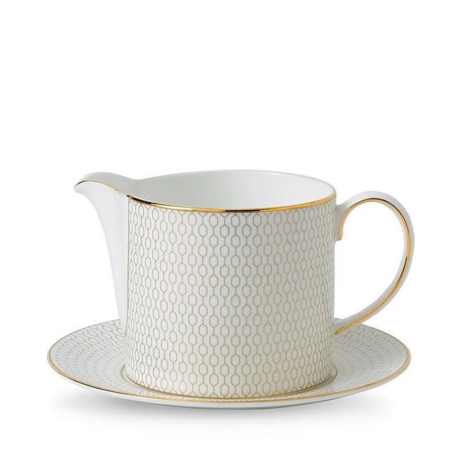 Wedgwood - Arris Sauce Jug and Saucer