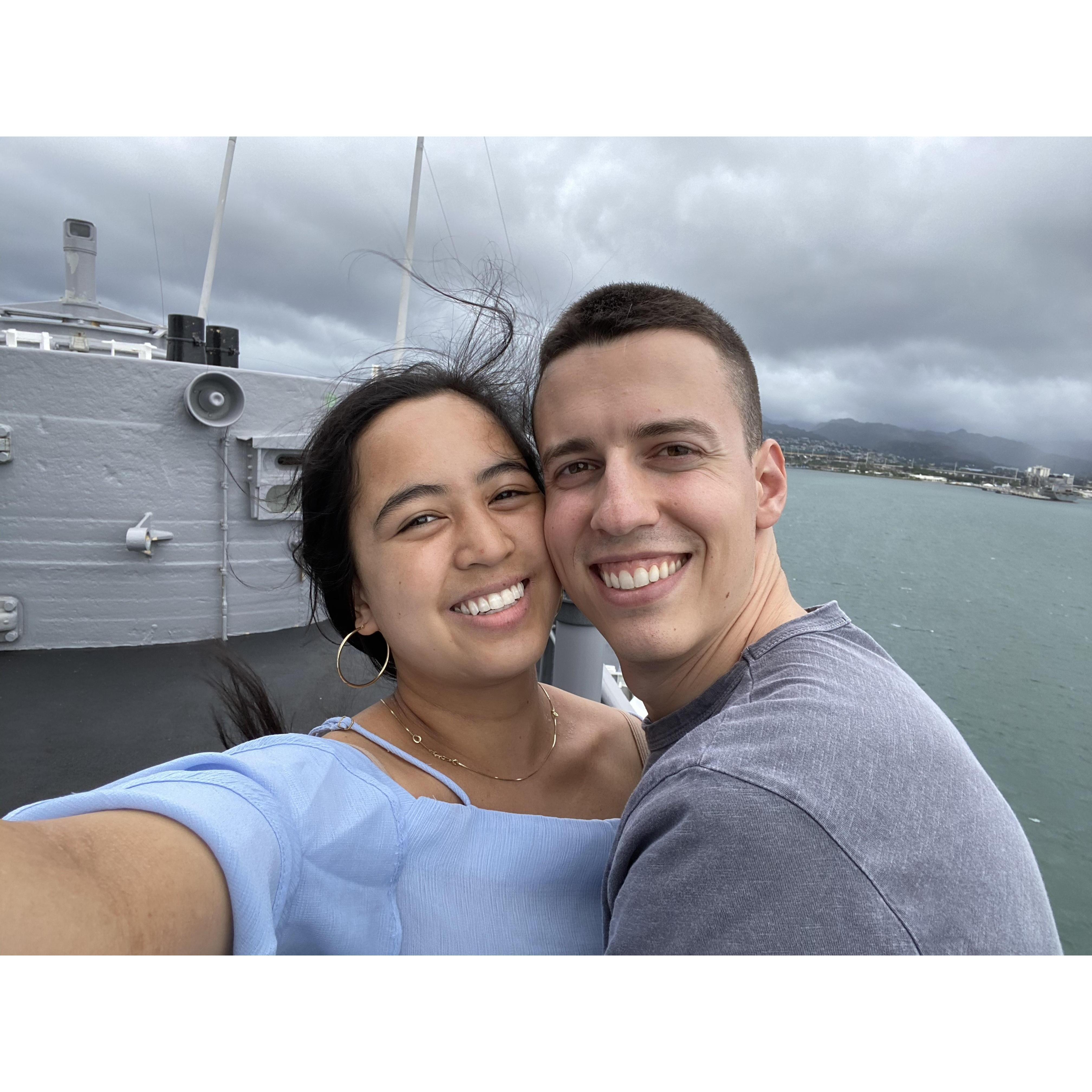 On USS Missouri!