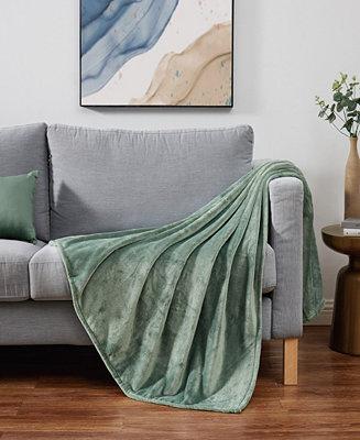 Cannon Solid Plush Throw, 60" x 70"