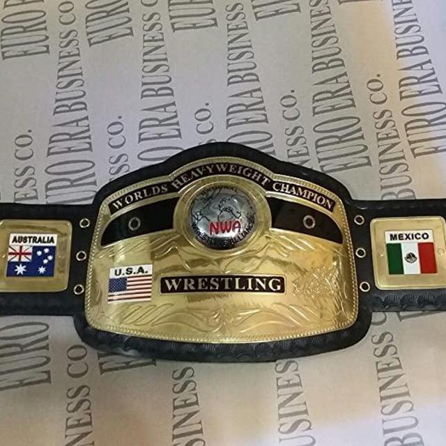 New Replica NWA Championship Belt Adult Size Metal Plates With Bag