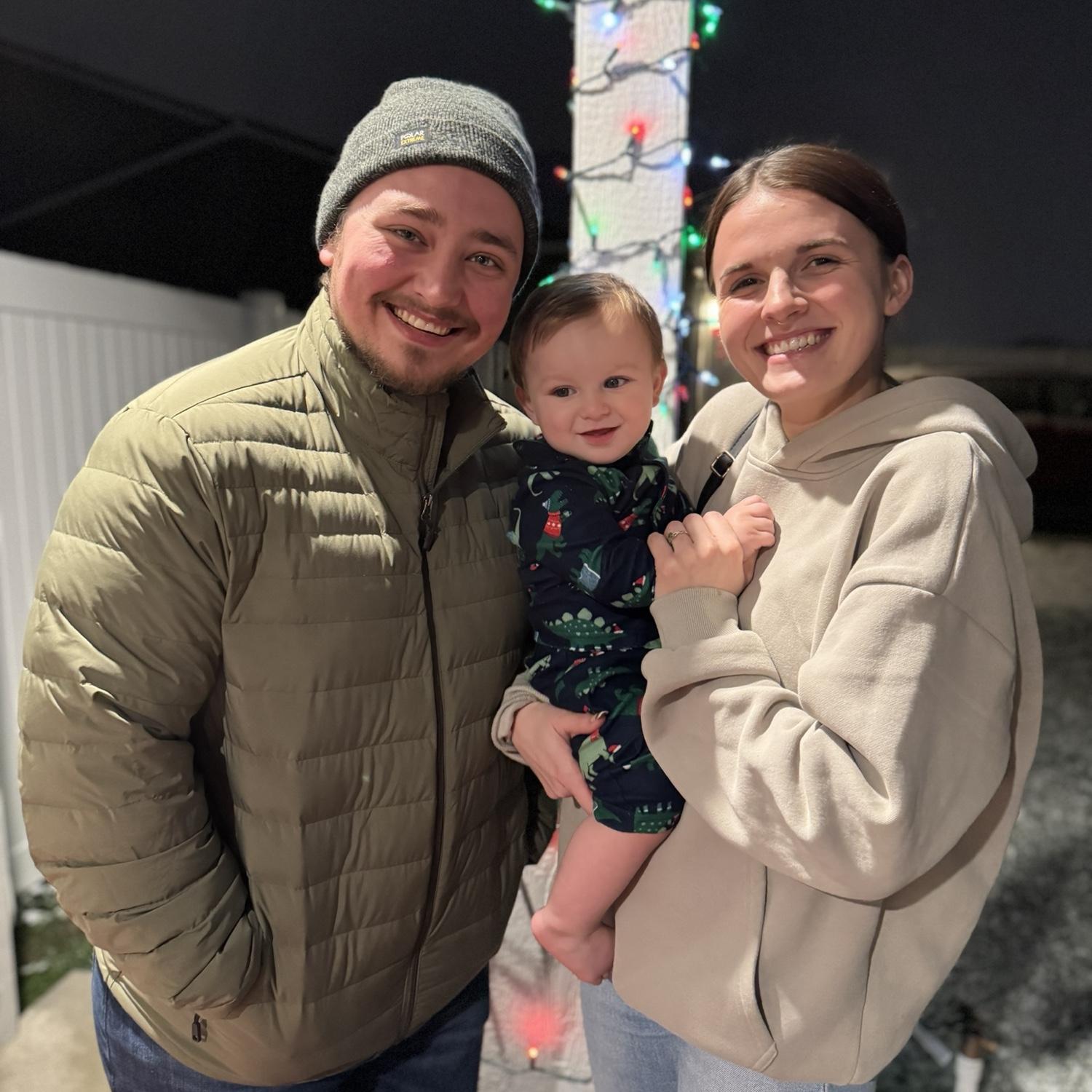 Christmas with our nephew Nolan!