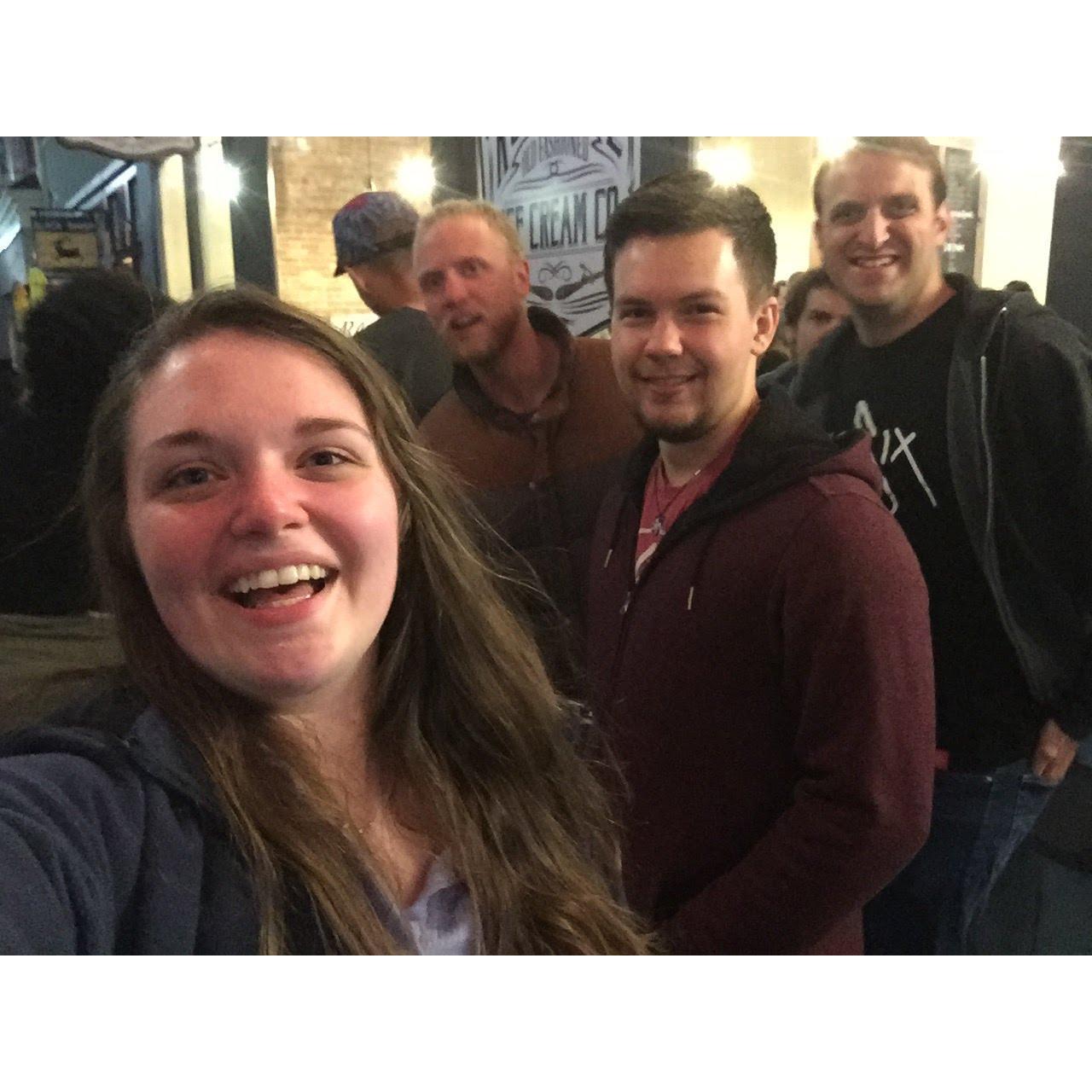 My first "conscious" picture with Riley on my mission trip to Utah in May 2017!