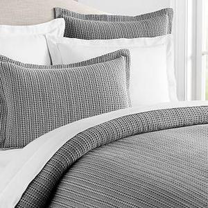 Honeycomb Duvet Cover, Full/Queen, Gray
