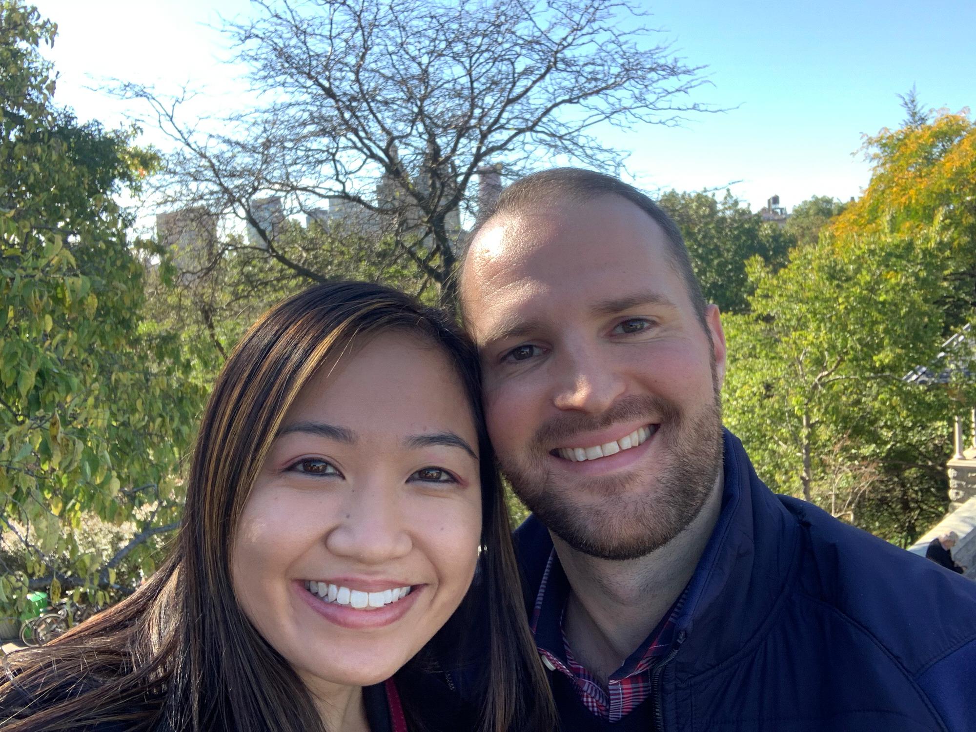 This is the day of the Proposal! We are at Central Park right now, but in this picture, Amy still has no idea :)