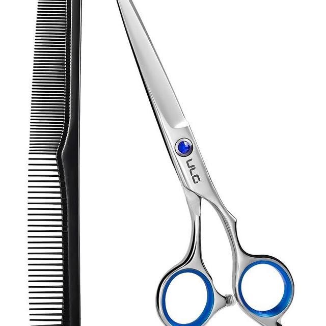 ULG Hair Cutting Scissors, Professional Hair Scissors 6.5 inch Right-Hand Razor Edge Barber Shears with Comb Salon Hair Cutting Shears Made of Japanese Stainless Steel, Hand Sharpened