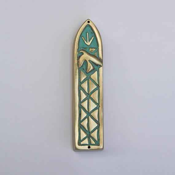 Dove Mezuzah with scroll