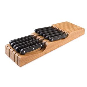 Bellemain 100% Pure Bamboo in Drawer Knife Block, Knife Organizer