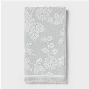 Traditional Garden Floral Towel Green (Hand Towels)