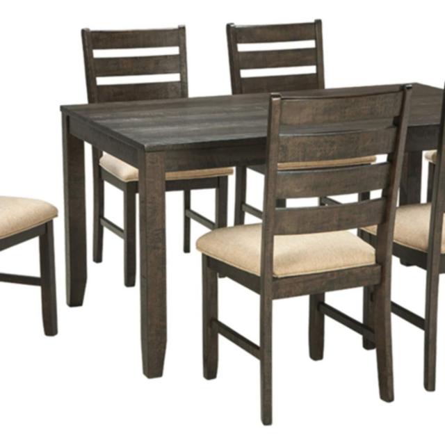 Signature Design by Ashley - Rolena Rectangular Dining Room Set - 7 Piece Set - Brown/Tan