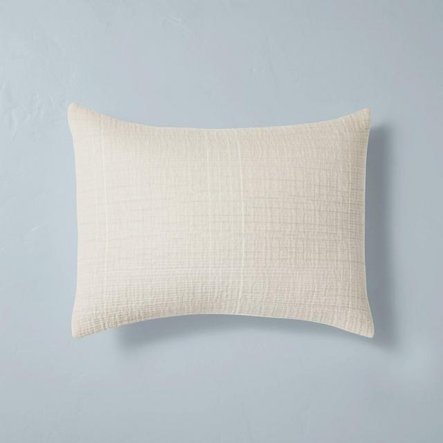 King Microstripe Jacquard Pillow Sham Twilight Taupe - Hearth & Hand™ with Magnolia