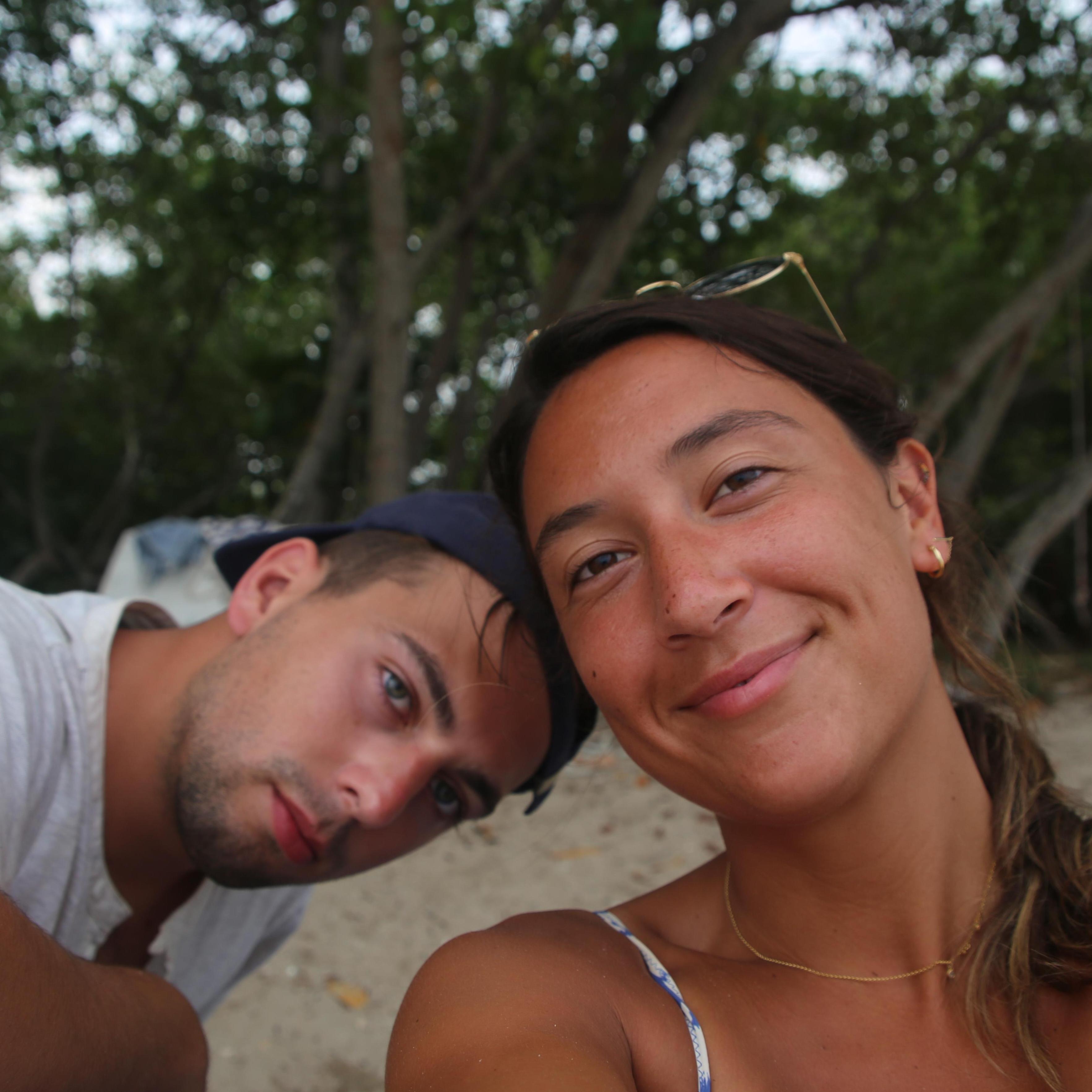 On the beach in Colombia