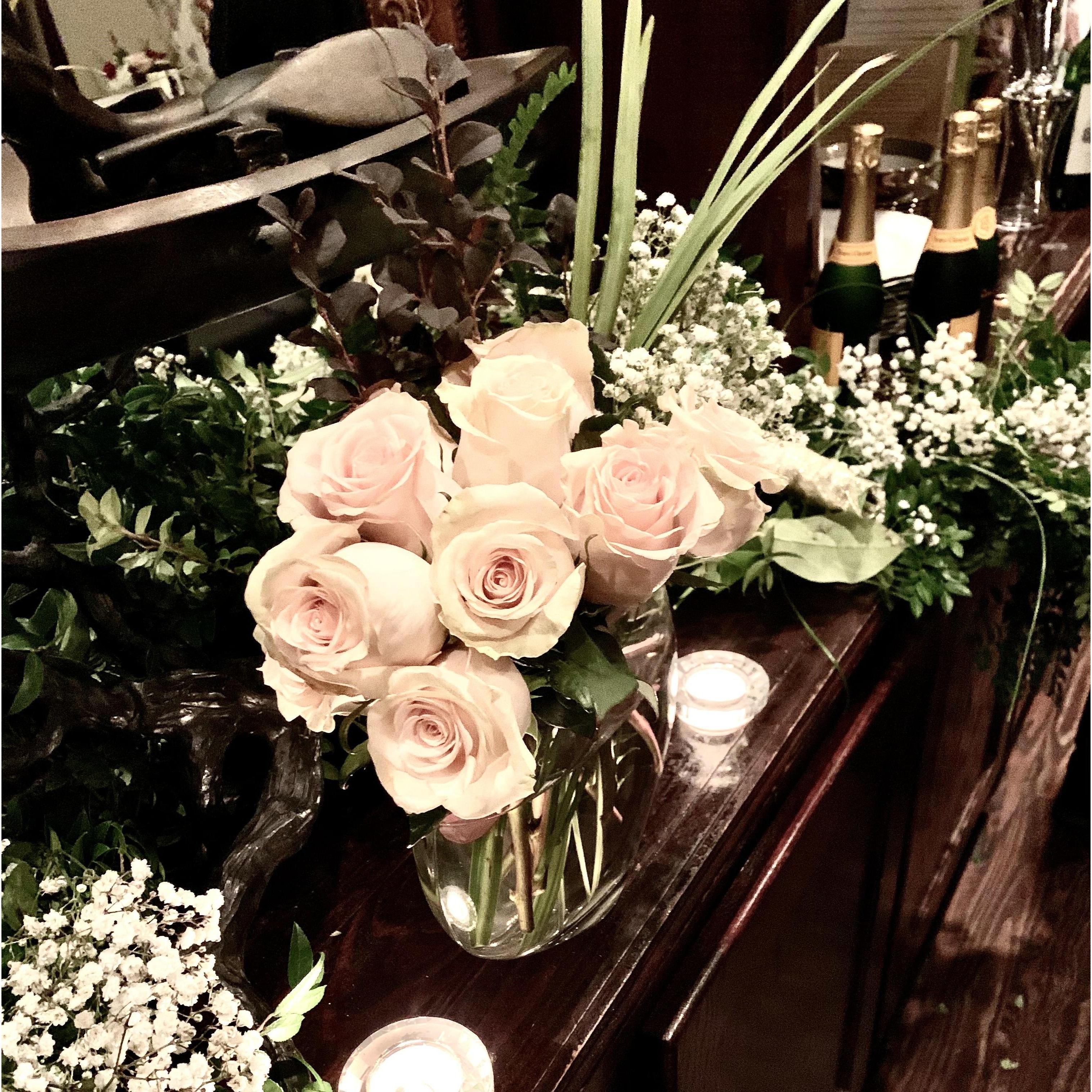 Jordan's sister did the flowers :-)