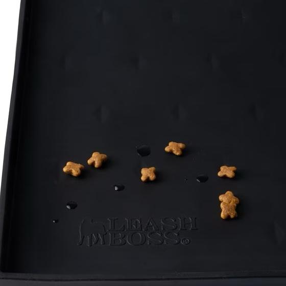 Dog Food Mat, Black, X-Large