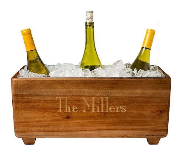 Personalized Wooden Wine Trough