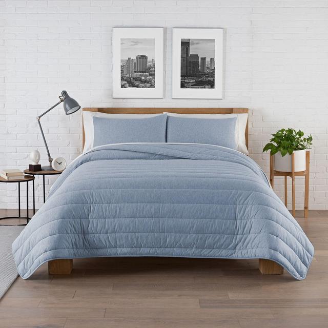 Pure Beech® Jersey Full/Queen Comforter Set in Heather Blue