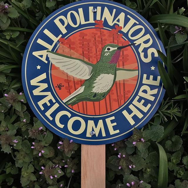All Pollinators Welcome - Garden Sign