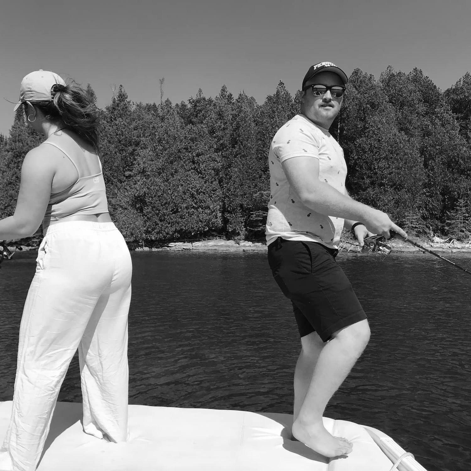 Took Dylan Fishing out on the big water close to Tobermory! what a fun day!