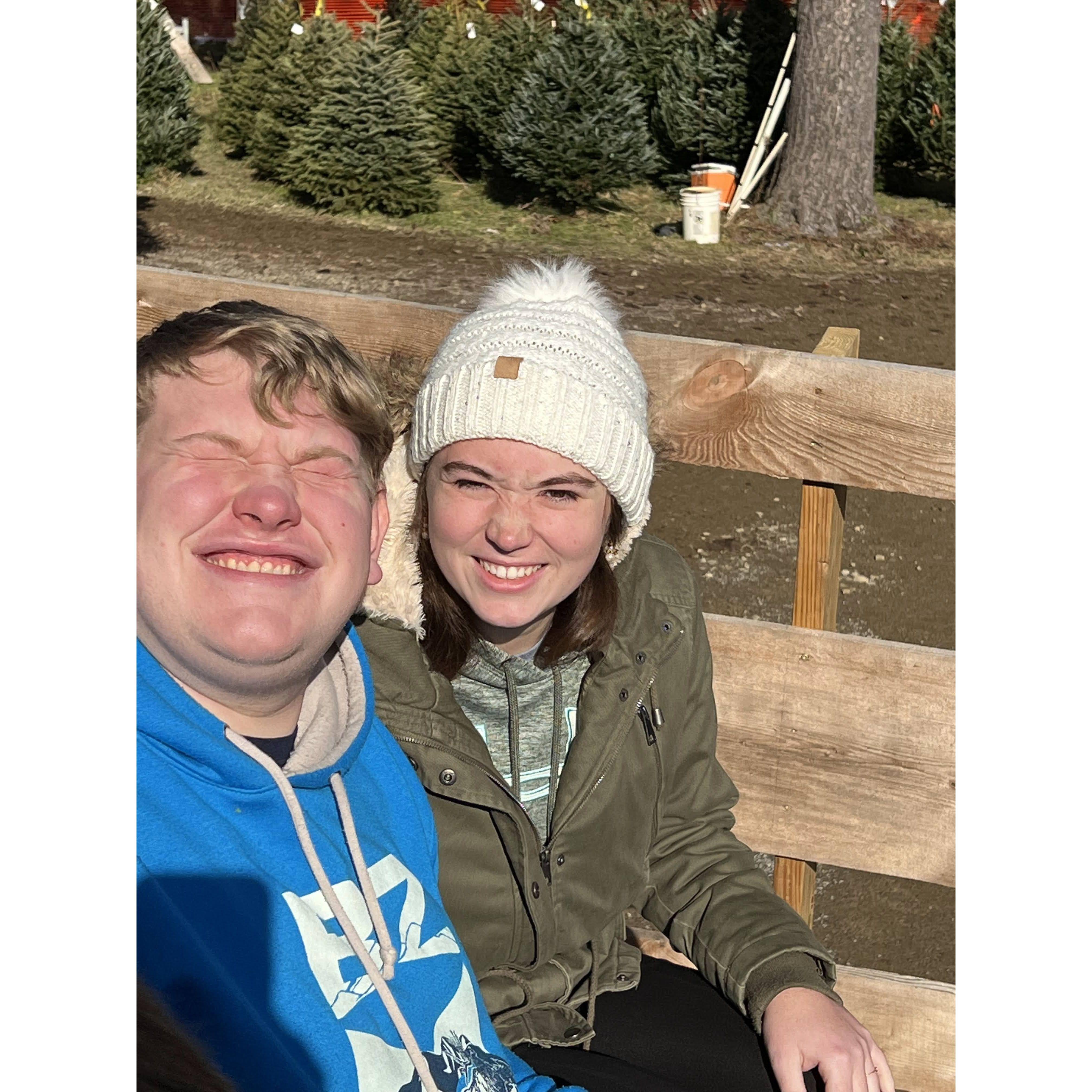 The Ristau's annual Christmas tree trip!