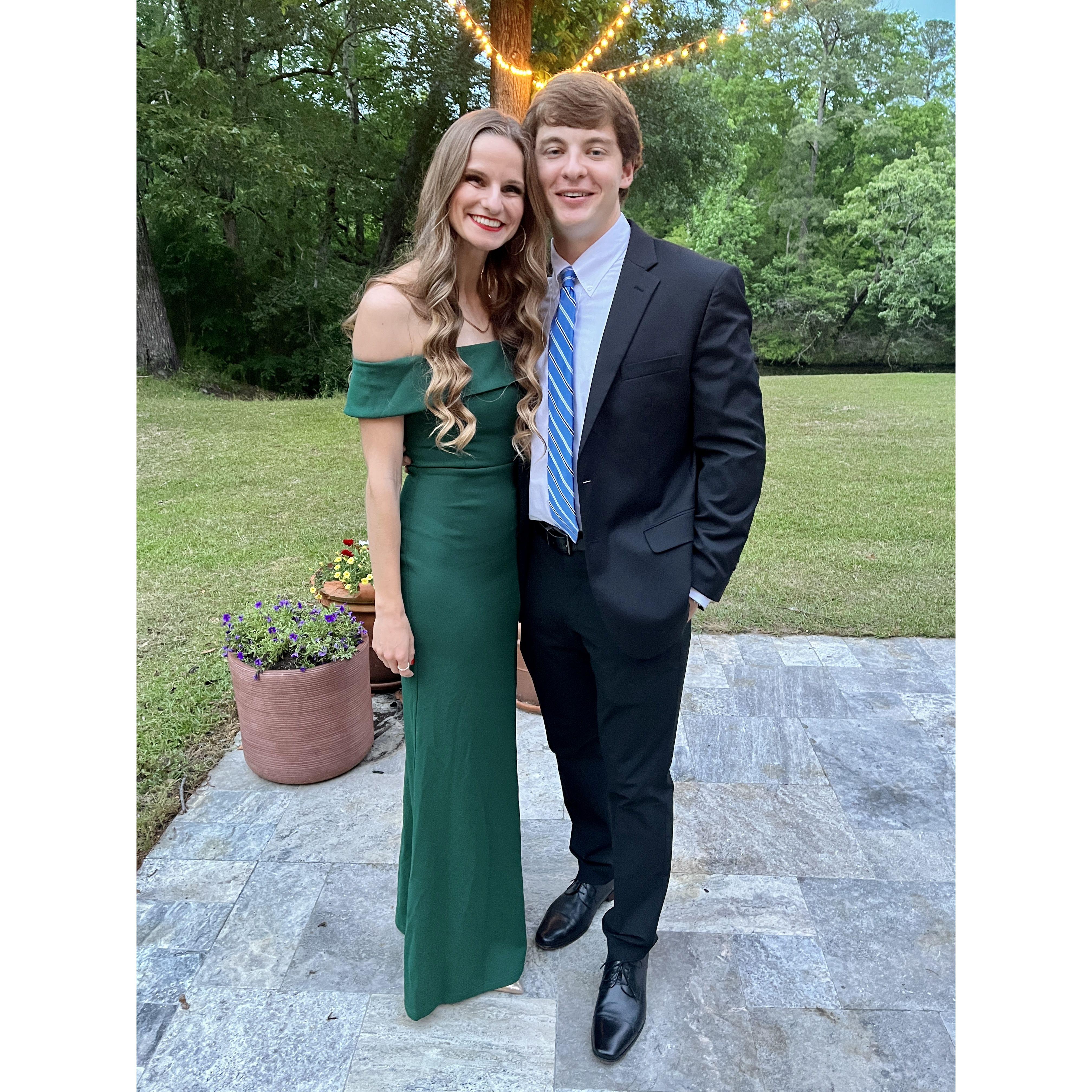 All dressed up for a Murder Mystery party!! Spoiler- we were not the killers. But he did look cute in a suit.