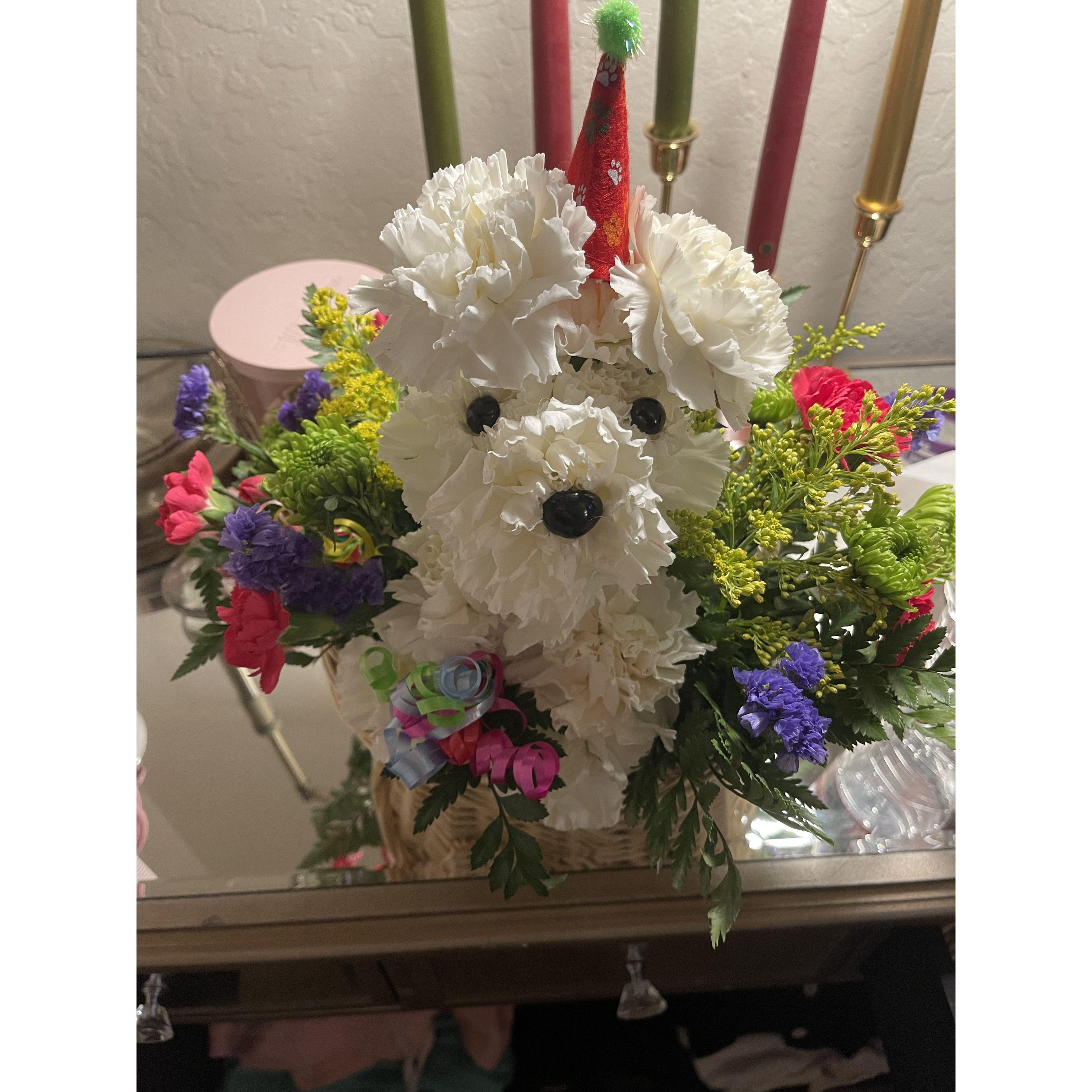 The flower bouquet that won her over