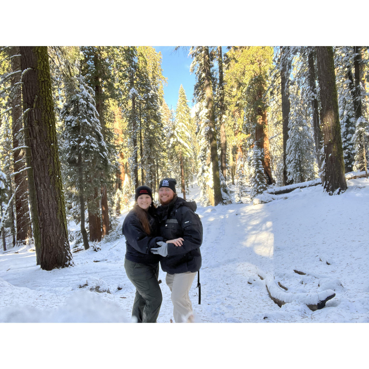 We did not expect all the snow on our trip.
