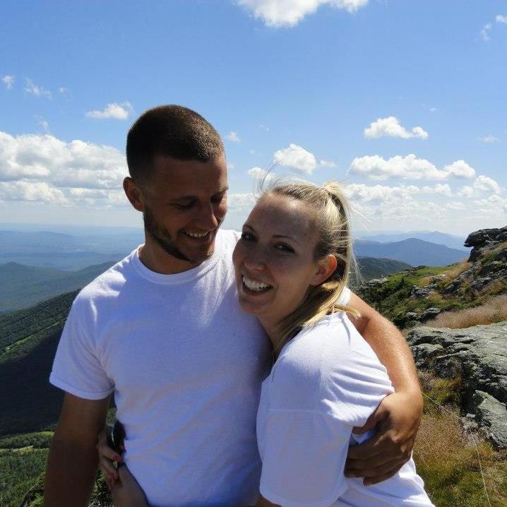 Hiking Mt. Mansfield with our friends Ben and Steph.