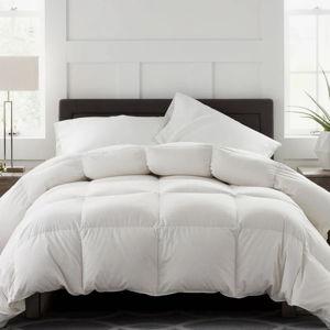 All Season Duvet Insert - 100% Cotton Shell Goose Feather Down Comforter with 8 corner tabs - King
