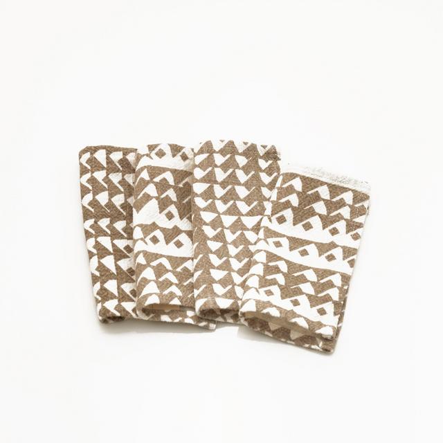 Little Napkins - triangles in flax