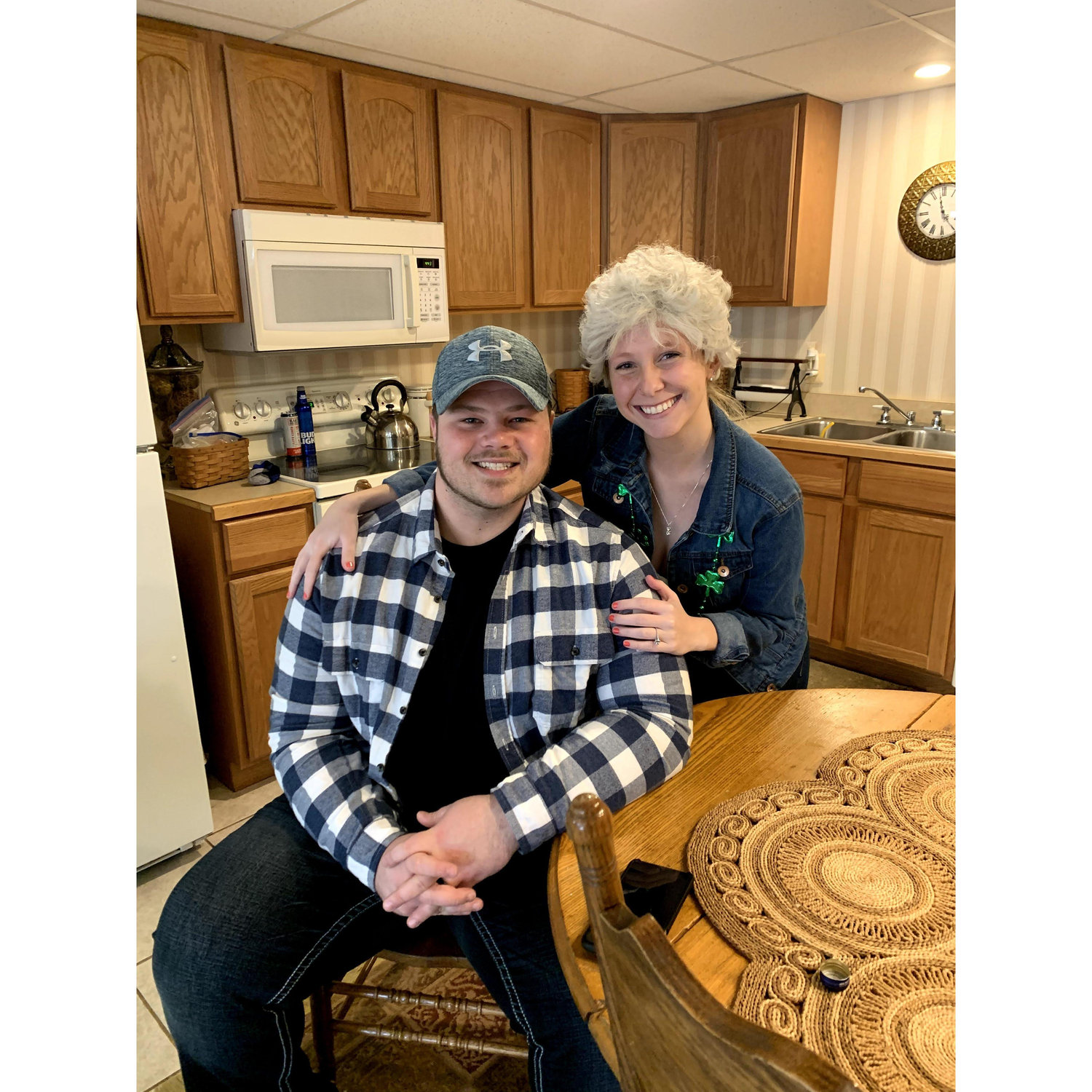 March 17, 2020
Celebrating the Brides favorite day.. St. Patricks Day!! Don't ask why she's wearing a wig here... she has no idea.
