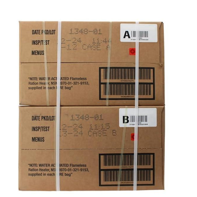 Wornick Sopacko, Ameriqual MRE Meals Ready to Eat Inspection dates 2025 or 2026 or Better , Emergency Food Supply, Survival Camping Outdoor (INSPECTION DATE IS NOT EXPIRATION DATE) 12 Pack(A & B Case Bundle, 2, Count)