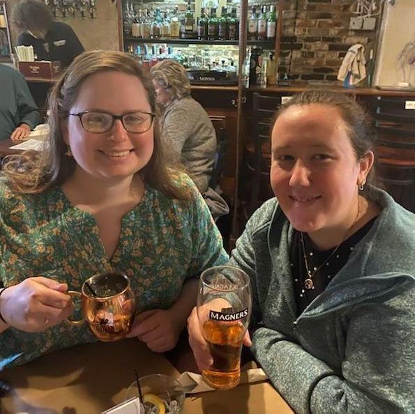 Liz and Ashley celebrating St. Patrick’s Day 2021!