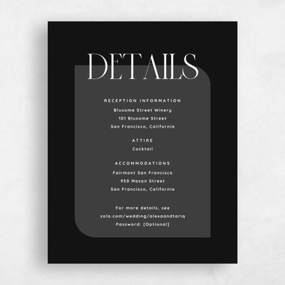 Black Wedding Enclosure - Seibel