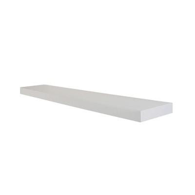 48" Slim Floating Wall Shelf White - Inplace